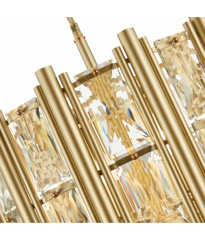 SL1623.203.06 Люстра подвесная ST-Luce шампань/шампань, прозрачный E14 6*40W CORSIA-foto3