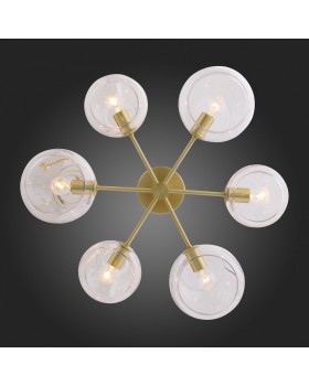 SL434.202.06 Люстра потолочная ST-Luce Латунь/Прозрачный E14 6*40W CALMARE-foto9