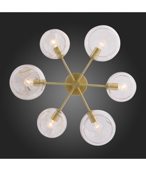 SL434.202.06 Люстра потолочная ST-Luce Латунь/Прозрачный E14 6*40W CALMARE-foto9
