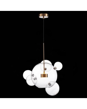 SL1133.213.01 Светильник подвесной ST-Luce Латунь/Прозрачный LED 1*14W 3000K BOPONE-foto4