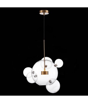 SL1133.213.01 Светильник подвесной ST-Luce Латунь/Прозрачный LED 1*14W 3000K BOPONE-foto4