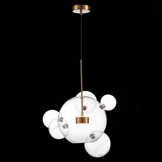 SL1133.213.01 Светильник подвесной ST-Luce Латунь/Прозрачный LED 1*14W 3000K BOPONE-foto4