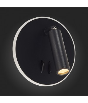 SL1586.413.01 Светильник настенный Черный LED 1*8W 3000K 624Lm Ra>80 24° IP20 L-xW140xH140 170-240V BONDI-foto9