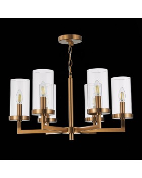 SL1171.303.06 Люстра подвесная ST-Luce Латунь/Прозрачный E14 6*40W MASINE-foto4