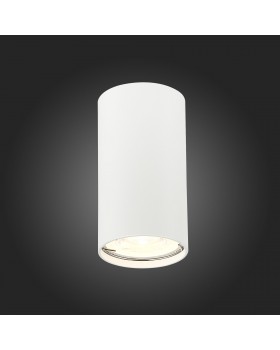 ST110.507.01 Светильник потолочный Мат. белый GU10 1*50W D54xH100 220V Без ламп SIMPLUS-foto5