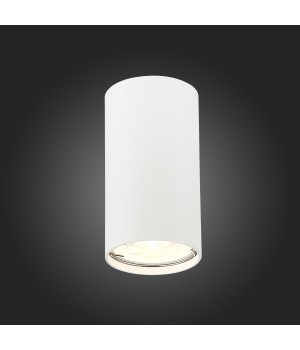 ST110.507.01 Светильник потолочный Мат. белый GU10 1*50W D54xH100 220V Без ламп SIMPLUS-foto5