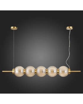 SL1155.303.05 Светильник подвесной ST-Luce Латунь/Коньячный E14 5*40W MARENA-foto8