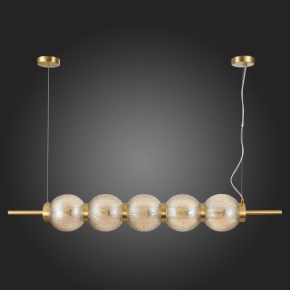 SL1155.303.05 Светильник подвесной ST-Luce Латунь/Коньячный E14 5*40W MARENA-foto8