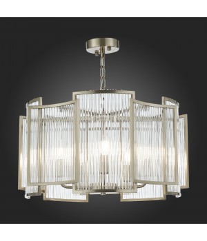 SL1234.103.05 Люстра подвесная ST-Luce Никель/Прозрачный, Никель E14 5*60W Cosenza-foto6
