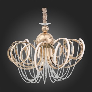 SL959.203.08 Люстра подвесная ST-Luce Золотистый/Белый LED 8*8W 4000K TRAVASO-foto6