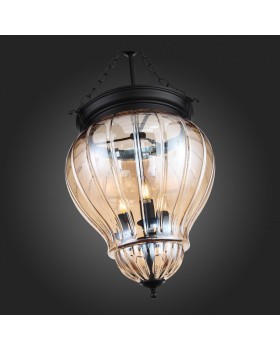 SL317.433.03 Люстра подвесная ST-Luce Черный/Янтарный E14 3*60W SOTTO-foto3