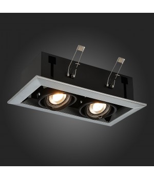ST250.148.02 Св-к встр. Черный GU10 2*50W L245xW126xH70 220V Без ламп HEMI-foto7