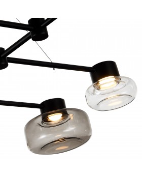 SL6005.403.08 Светильник подвесной ST-Luce Черный/Дымчатый, Прозрачный LED 8*3W 3000K Vallo-foto12