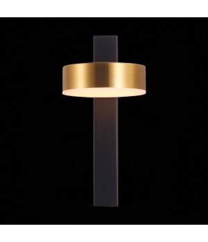 SL6000.301.01 Светильник настенный ST-Luce Черный/Латунь LED 1*7W 3000K PANCES-foto6