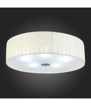 SL357.502.05 Светильник потолочный ST-Luce Хром/Слоновая Кость E14 5*40W RONDELLA-foto7