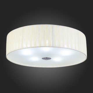 SL357.502.05 Светильник потолочный ST-Luce Хром/Слоновая Кость E14 5*40W RONDELLA-foto7