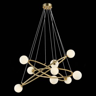 SL1508.203.09 Люстра подвесная ST-Luce Золотистый/Белый G9 9*5W RIALTO-foto4