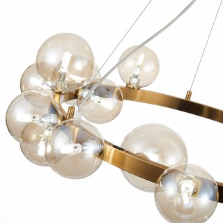 SL1165.303.15 Светильник подвесной ST-Luce Бронза/Коньячный G4 15*5W NECTON-foto10