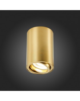 ST108.207.01 Светильник потолочный Золотистый GU10 1*50W IP20 D70xH100 220V Без ламп TORUS-foto5