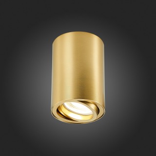 ST108.207.01 Светильник потолочный Золотистый GU10 1*50W  IP20 D70xH100 220V Без ламп TORUS-foto5