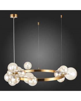 SL1165.302.15 Светильник подвесной ST-Luce Бронза/Коньячный G4 15*5W NECTON-foto3