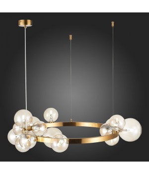 SL1165.302.15 Светильник подвесной ST-Luce Бронза/Коньячный G4 15*5W NECTON-foto3