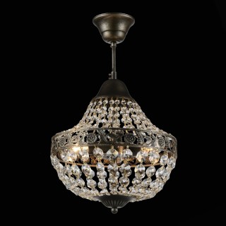 SL669.403.03 Люстра подвесная ST-Luce Черное золото/Прозрачный E14 3*40W ANTICATO-foto2