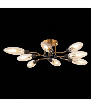 SL1174.302.08 Люстра потолочная ST-Luce Латунь/Коньячный G9 8*5W DESIMA-foto9