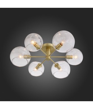 SL434.202.06 Люстра потолочная ST-Luce Латунь/Прозрачный E14 6*40W CALMARE-foto8