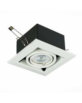 ST250.558.01 Св-к встр. Черный, Белый GU10 1*50W IP20 L126xW126xH70 220V Без ламп HEMI-foto2
