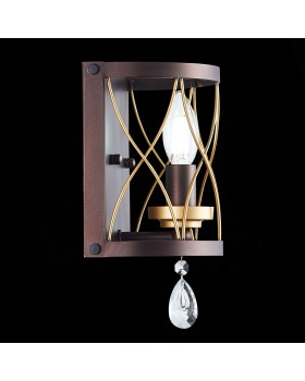 SL789.421.01 Бра ST-Luce Темный кофе, Золото/Темный кофе, Золото, Прозрачный E14 1*60W GRASSО-foto6