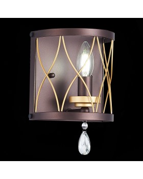 SL789.421.01 Бра ST-Luce Темный кофе, Золото/Темный кофе, Золото, Прозрачный E14 1*60W GRASSО-foto9