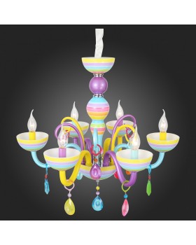 SL672.783.06 Люстра подвесная ST-Luce Разноцветный/Разноцветный E14 6*40W ORNATO-foto9