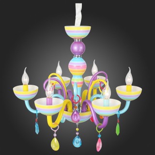 SL672.783.06 Люстра подвесная ST-Luce Разноцветный/Разноцветный E14 6*40W ORNATO-foto9