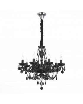 SL642.403.08 Люстра подвесная ST-Luce Черный, Хром/Черный E14 8*40W ODILIA-foto2