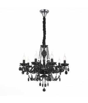 SL642.403.08 Люстра подвесная ST-Luce Черный, Хром/Черный E14 8*40W ODILIA-foto2