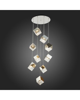 SL1182.103.09 Светильник подвесной ST-Luce Хром/Прозрачный, Хром G9 9*5W RIELLO-foto4