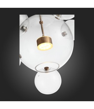 SL1133.213.01 Светильник подвесной ST-Luce Латунь/Прозрачный LED 1*14W 3000K BOPONE-foto9