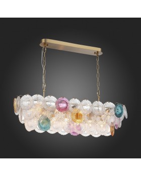 SL420.203.14 Люстра подвесная ST-Luce Золотистый/Разноцветный E14 14*40W CONELI-foto5