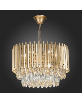 SL1625.203.09 Люстра подвесная ST-Luce шампань/шампань, прозрачный E14 9*40W Barletta-foto6