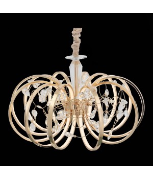 SL923.203.12 Люстра подвесная ST-Luce Золотистый, Прозрачный/Белый LED 1*70W 4000K OTTAVO-foto5