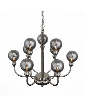 SL552.103.09 Люстра подвесная ST-Luce Никель/Дымчатый G9 9*5W FUNHI-foto2