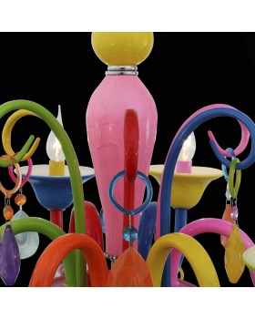 SL672.963.06 Люстра подвесная ST-Luce Разноцветный/Разноцветный E14 6*40W DELIZIA-foto6