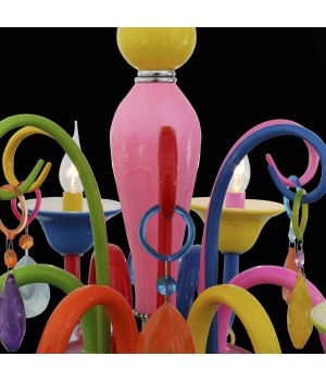 SL672.963.06 Люстра подвесная ST-Luce Разноцветный/Разноцветный E14 6*40W DELIZIA-foto6