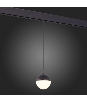 ST358.443.07 Магнитный трековый светильник подвесной Черный LED 1*7W 4000K 520Lm Ra>80 120° IP20 D90xH90 48V PIBOLE-foto7