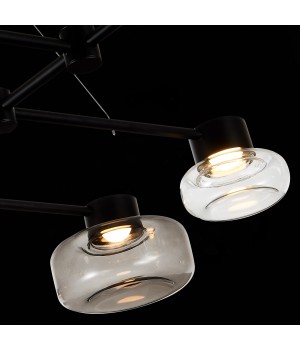 SL6005.403.08 Светильник подвесной ST-Luce Черный/Дымчатый, Прозрачный LED 8*3W 3000K Vallo-foto7