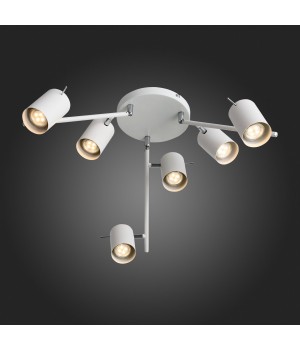 SL597.502.06 Люстра подвесная ST-Luce Белый/Белый GU10 6*3W FANALE-foto4