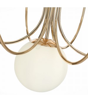 SL1504.203.07 Люстра подвесная ST-Luce Французское золото/Белый E27 7*60W Avellino-foto4