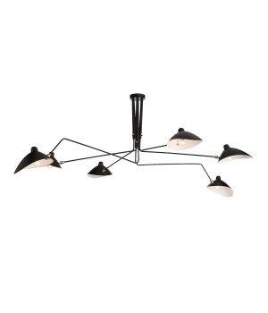 SL305.402.06 Люстра потолочная ST-Luce Черный/Черный, Белый E27 6*60W SPRUZZO-foto17