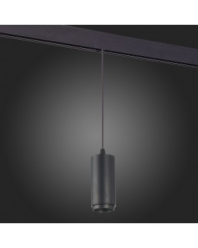 ST357.433.06 Магнитный трековый светильник подвесной ZOOM Черный LED 1*6W 3000K 667Lm Ra>80 10-60° IP20 D60xH120 48V ZIRO-foto8